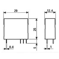 Finder 50.12.9.024.1000 Printrelais 24 V/DC 8 A 2x wisselcontact 1 stuk(s) - thumbnail