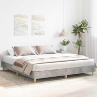 Bedframe zonder matras 200x200 cm spaanplaat betongrijs - thumbnail