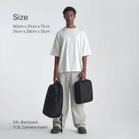 Urth Norite 24L Backpack + Camera Insert (Ash Grey) - thumbnail