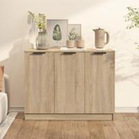 Dressoir 90,5x30x70 cm bewerkt hout sonoma eikenkleurig - thumbnail