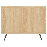 Salontafel 50x50x35 cm bewerkt hout sonoma eikenkleurig - thumbnail