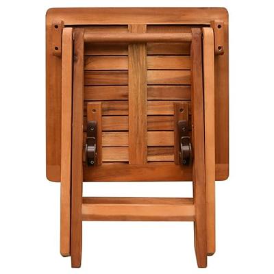 Ligbed met tafel massief acaciahout Ligbed met tafel massief acaciahout