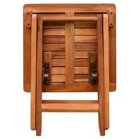 Ligbed met tafel massief acaciahout - thumbnail