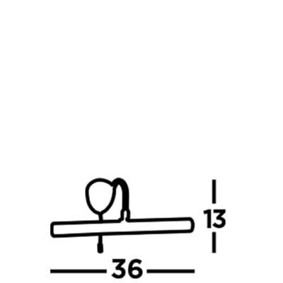 Searchlight SchilderijlampPicture 36cm messing - 3008PB