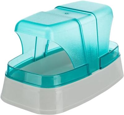 TRIXIE ZANDBAD MUIZEN / HAMSTERS KUNSTSTOF DONKERBLAUW / TURQUOISE 17X10X10 CM 3 ST TRIXIE ZANDBAD MUIZEN / HAMSTERS KUNSTSTOF DONKERBLAUW / TURQUOISE 17X10X10 CM 3 ST