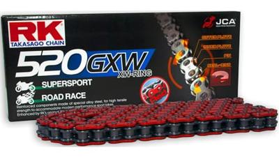 RK Chains 520 gxw 112 n red/black open