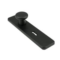 AMI klikkortschild met vaste knop (40mm) - sleutelgat - SL 56 - zwart - 739272 - thumbnail