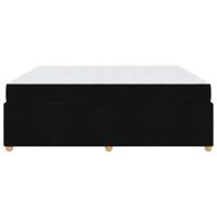 Bedframe met matras Zwart 180 x 200 cm Stof - thumbnail