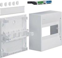 Hager GD108N GD108N Kleine verdeelkast Opbouw (op muur) Aantal groepen: 8 Aantal rijen: 1 Inhoud: 1 stuk(s) - thumbnail