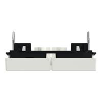 Merten 438519 Wisselschakelaar Afdekking System M Polar-wit 1 stuk(s) - thumbnail