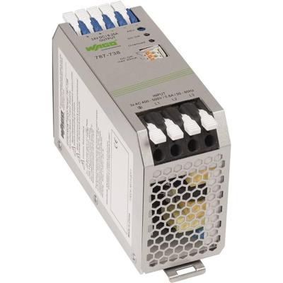 WAGO 787-738 DIN-rail netvoeding 24 V/DC 6.25 A Aantal uitgangen:2 x Inhoud 1 stuk(s)