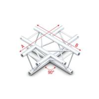 Showtec GT30 Driehoek truss 016 kruis 90g - thumbnail