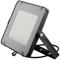 SAMSUNG - LED Bouwlamp 150 Watt - LED Schijnwerper - Viron Linan - Helder/Koud Wit 6400K - Waterdicht IP65 - Mat Zwart - Aluminium - thumbnail