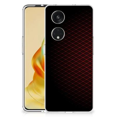OPPO Reno8 T 5G | TPU bumper | Geruit Rood