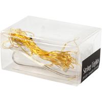 Creativ Company Led slinger met lampjes, l: 3,15 m, goud, 1 stuk - thumbnail