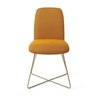 Jesper Home Eetkamerstoel 'Taiwa' Cross Gold, kleur Groovy Garam