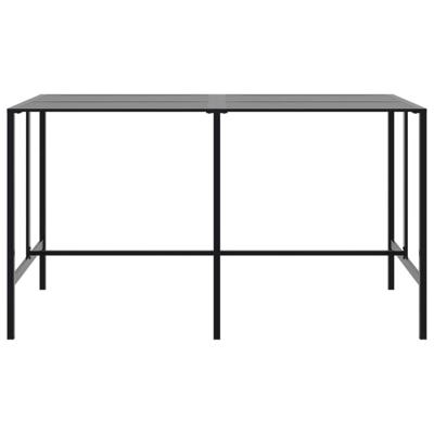 Bartafel 200x100x110 cm gepoedercoat staal zwart