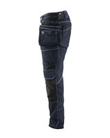 Blåkläder X1900 werkbroek denim stretch blauw/zwart maat 46 - thumbnail