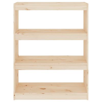 Boekenkast/kamerscherm 80x30x103,5 cm massief grenenhout - thumbnail
