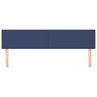 Hoofdborden 2 st 90x5x78/88 cm stof blauw - thumbnail
