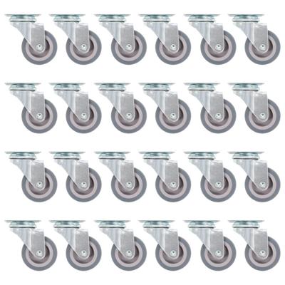 VidaXL Zwenkwielen 24 st 50 mm