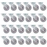VidaXL Zwenkwielen 24 st 50 mm - thumbnail