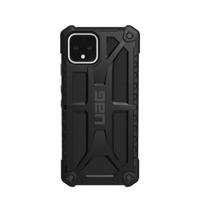 UAG Rugged Case for Google Pixel 4 - Monarch Black - Achterzijde behuizing voor mobiele telefoon - eersteklas nerfleder - zwart - voor Google Pixel 4 - thumbnail