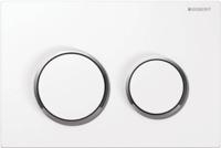 Geberit Omega 20 bedieningspaneel glans wit/chroom/wit voor Geberit Omega inbouwreservoir 12cm - thumbnail