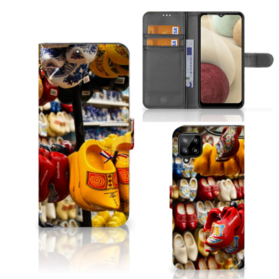Samsung Galaxy A12 Flip Cover Klompen Samsung Galaxy A12 Flip Cover Klompen