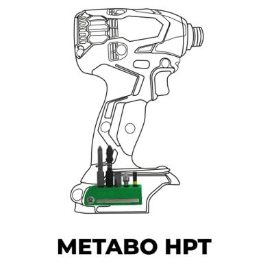 Stealthmounts Bithouder voor Hikoki/Metabo HPT/Hitachi | Groen | 2 stuks - BH-MHH-GRN-2