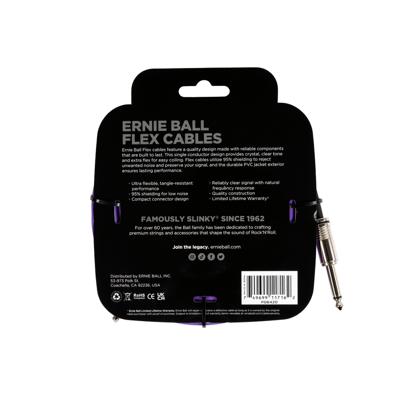 Ernie Ball 6420 Flex 6 meter instrumentkabel paars