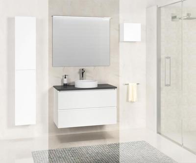 Onderkast Exellence Bologna 80 cm Incl Stenen Blad Mat Wit Exellence Onderkast Exellence Bologna 80 cm Incl Stenen Blad Mat Wit Exellence