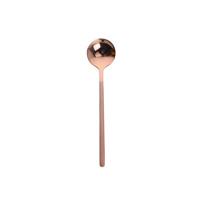 Mini accessoires koffie lepel keuken Dessertspoon dineren ronde vorm koffie roestvrijstaal Home grootte: 13cm (Rose goud) - thumbnail