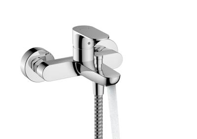 Hansgrohe Rebris S ééngreeps badmengkraan opbouw met 2 doorstroomhoeveelheden, chroom