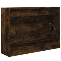 VidaXL Schoenenkast 80x21x57 cm bewerkt hout gerookt eikenkleurig - thumbnail