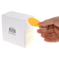 Rillprint ronde etiketten, diameter 50 mm, rol van 500 stuks, fluo oranje - thumbnail
