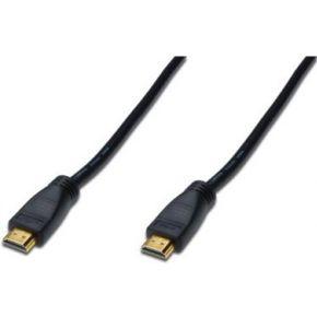Digitus HDMI Aansluitkabel HDMI-A-stekker, HDMI-A-stekker 10.00 m Zwart AK-330105-100-S Vergulde steekcontacten HDMI-kabel