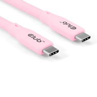 Club3D Lifestyle USB-C kabel PD 240W, 20Gbps | 2m | roze - thumbnail
