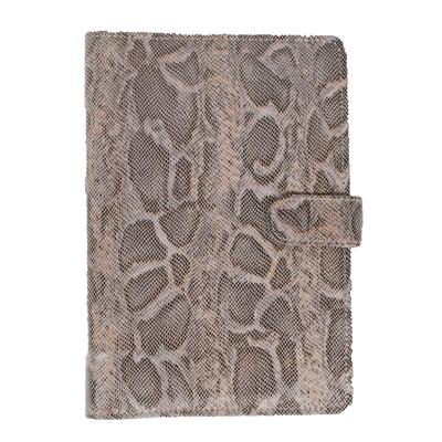 Mondoni Snake paardenpaspoortmap grijs