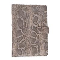 Mondoni Snake paardenpaspoortmap grijs - thumbnail