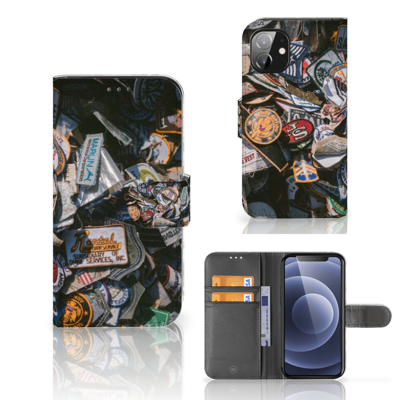 Apple iPhone 12 Mini Telefoonhoesje met foto Badges Apple iPhone 12 Mini Telefoonhoesje met foto Badges