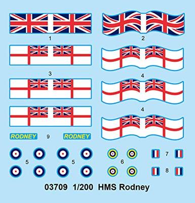 Trumpeter 1/200 HMS Rodney