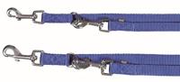 TRIXIE HONDENRIEM PREMIUM DUBBELGESTIKT VERSTELBAAR ROYAL BLAUW 200X1 CM - thumbnail