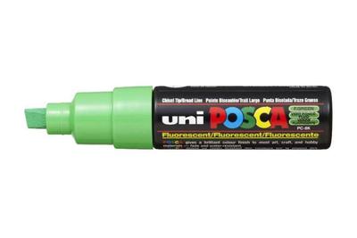 Uni-Posca Posca marker, afm pc-8k, lijndikte 8 mm, breed, fluo green, 1 stuk