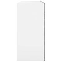 Hangkast 80x31x60 cm bewerkt hout grijs sonoma eikenkleurig - thumbnail