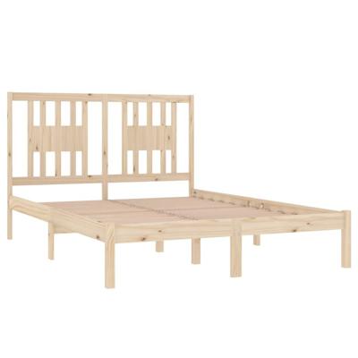 Bedframe massief hout 135x190 cm - thumbnail