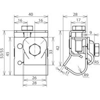 DEHN DRK KB 6.10 W16.22 STTZN Dakgootklem 1 stuk(s) - thumbnail
