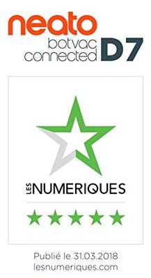 Neato Robotics Botvac D7 Connected D701 robotstofzuiger Zakloos Zwart, Platina 0,7 l
