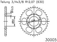 ESJOT Chain wheel 630 33z steel black - thumbnail