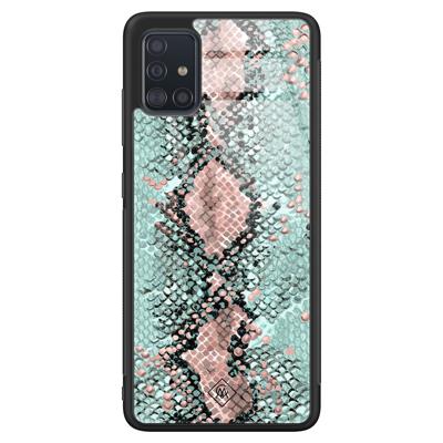 Samsung Galaxy A51 glazen hardcase - Baby snake Samsung Galaxy A51 glazen hardcase - Baby snake